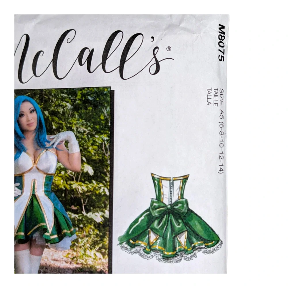 M8075 McCall's Yaya Han Cosplay Costume Design Sewing Pattern Sizes 6 8 10 12 14